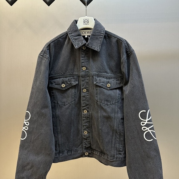 Loewe Jackets & Blazers - Vintage Loewe black jean jacket
